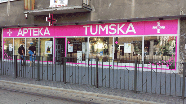 Oklejanie witryn Wroclaw Tumska